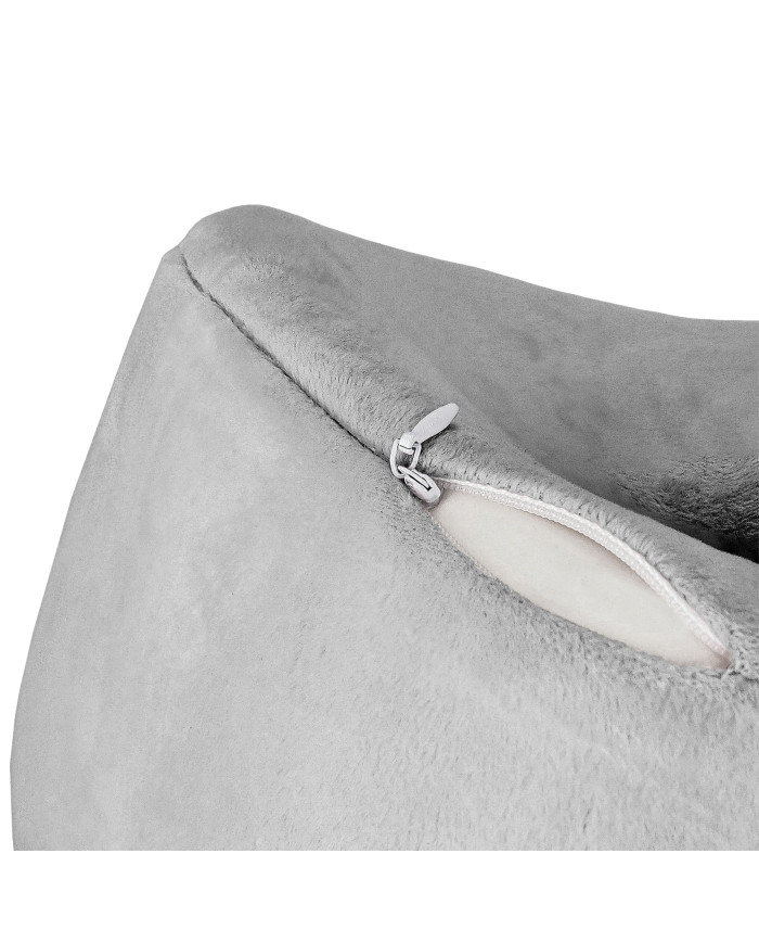 Poduszka podróżna turystyczna memory szara