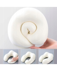 Poduszka podróżna turystyczna memory szara