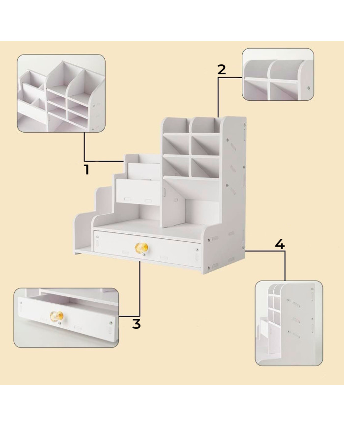 Organizer na biurko przybornik na kredki, długopisy, ołówki