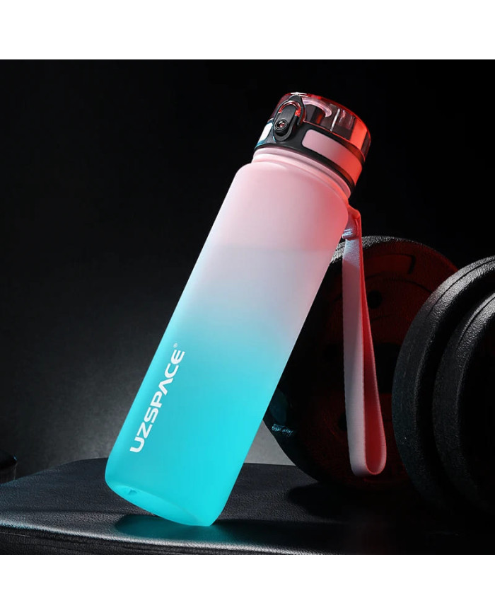 Butelka na wodę Colorfull Gradient 500 ml różowo-turkusowa