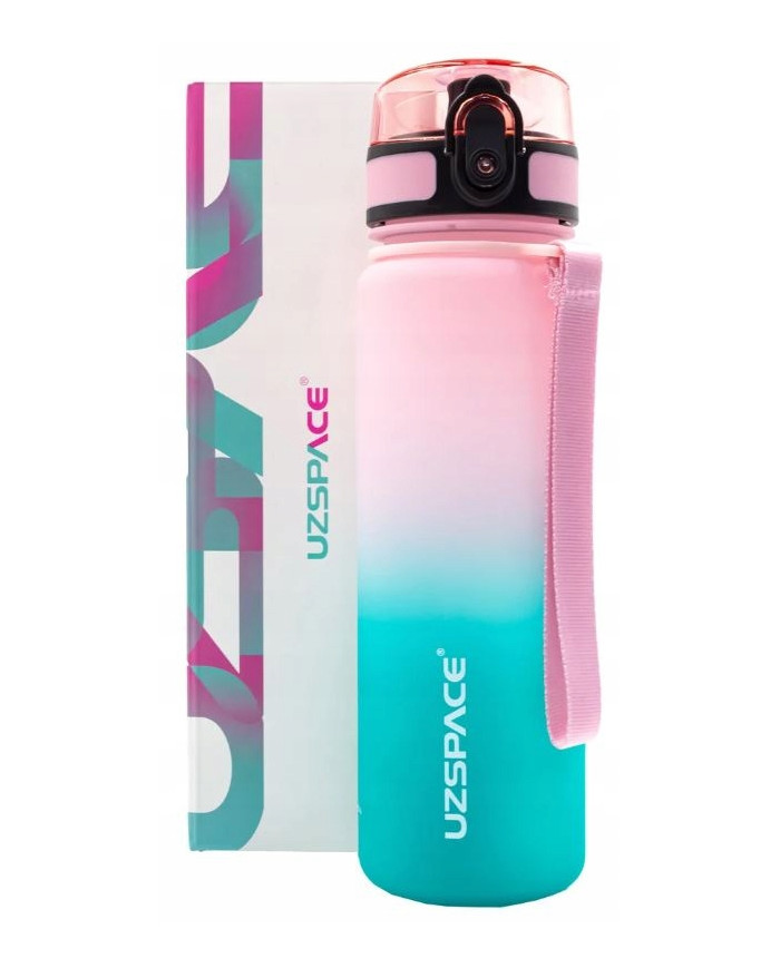 Butelka na wodę Colorfull Gradient 500 ml różowo-turkusowa