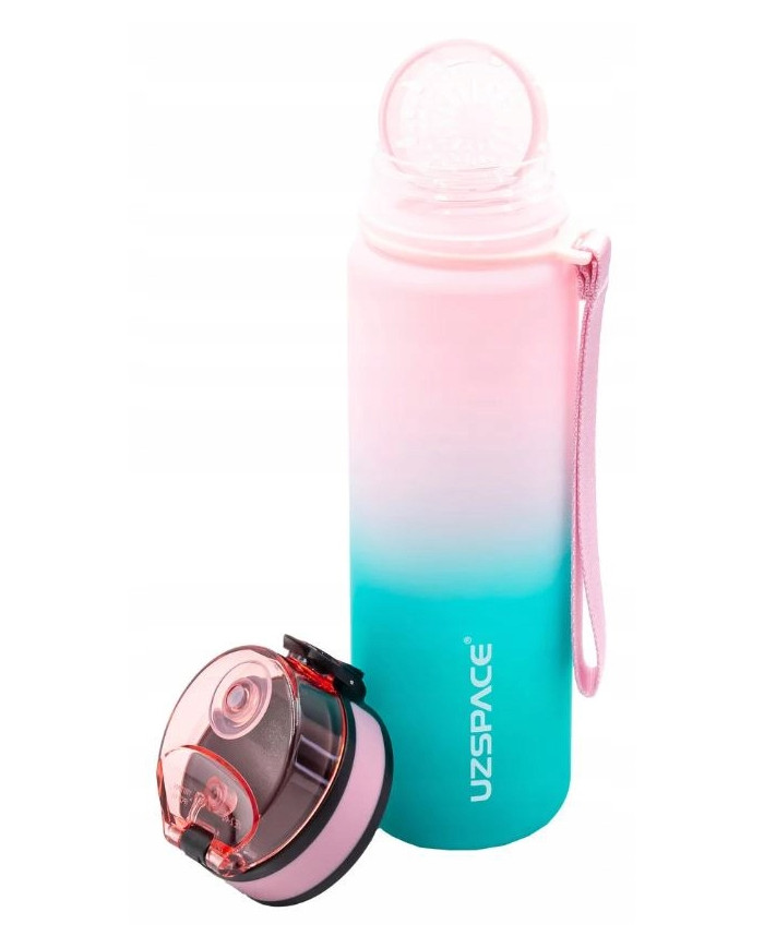 Butelka na wodę Colorfull Gradient 500 ml różowo-turkusowa
