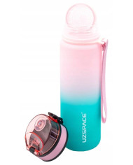 Butelka na wodę Colorfull Gradient 500 ml różowo-turkusowa