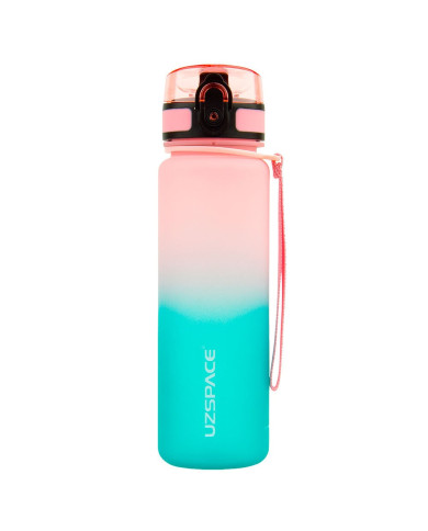 Butelka na wodę Colorfull Gradient 500 ml różowo-turkusowa