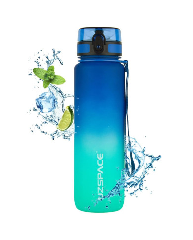 Butelka na wodę Colorfull Gradient 500 ml niebiesko-turkusowa