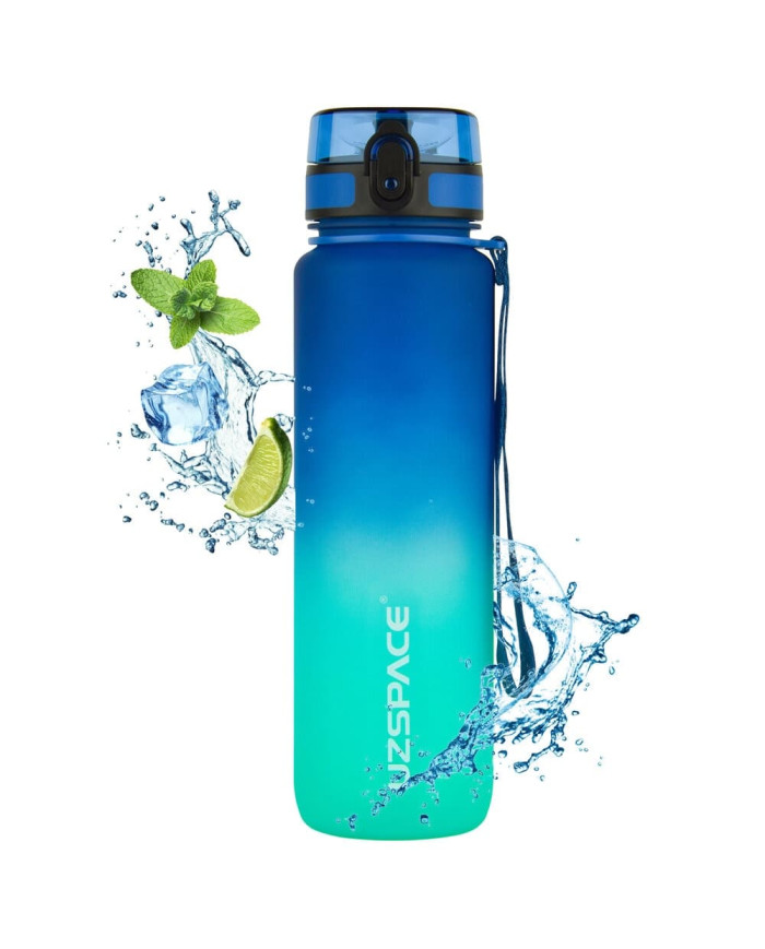 Butelka na wodę Colorfull Gradient 500 ml niebiesko-turkusowa