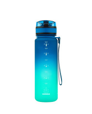 Butelka na wodę Colorfull Gradient 500 ml niebiesko-turkusowa