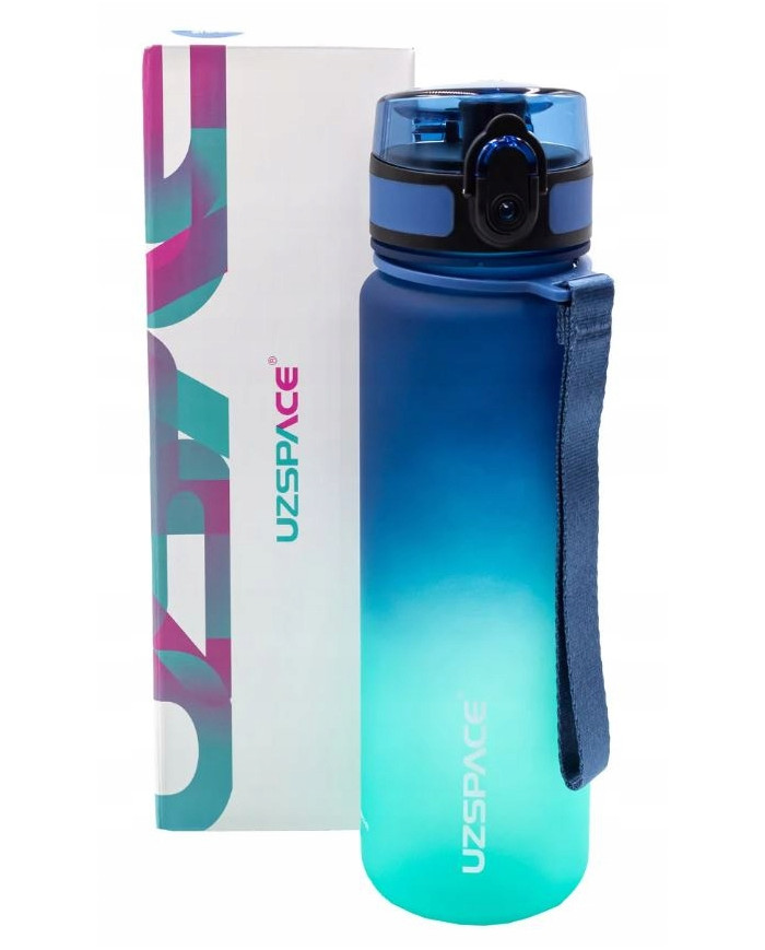 Butelka na wodę Colorfull Gradient 500 ml niebiesko-turkusowa