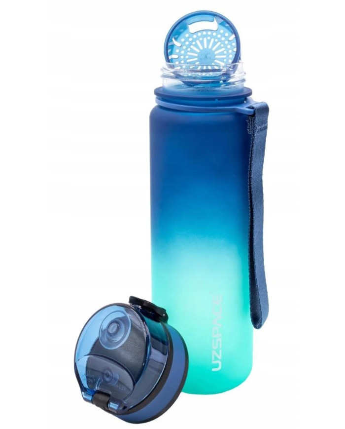 Butelka na wodę Colorfull Gradient 500 ml niebiesko-turkusowa