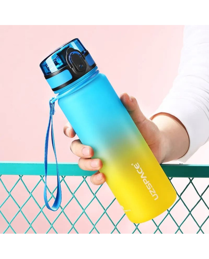 Butelka na wodę Colorfull Gradient 500 ml niebiesko-żółta