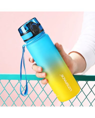 Butelka na wodę Colorfull Gradient 500 ml niebiesko-żółta