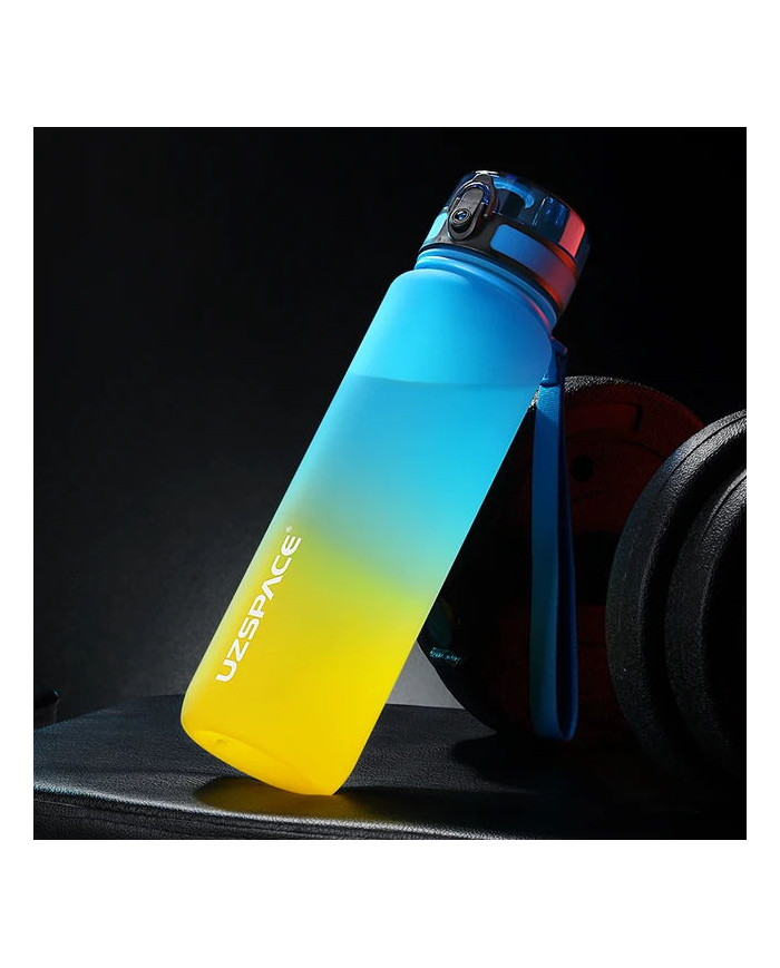 Butelka na wodę Colorfull Gradient 500 ml niebiesko-żółta