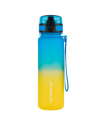Butelka na wodę Colorfull Gradient 500 ml niebiesko-żółta