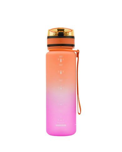 Butelka na wodę Colorfull Gradient 500 ml pomarańczowo-różowa
