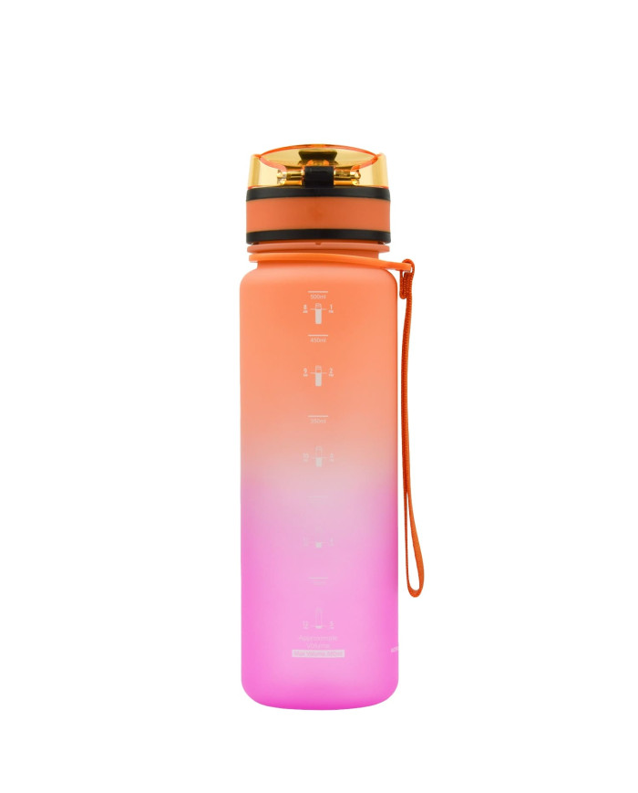 Butelka na wodę Colorfull Gradient 500 ml pomarańczowo-różowa