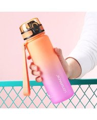 Butelka na wodę Colorfull Gradient 500 ml pomarańczowo-różowa