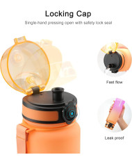 Butelka na wodę Colorfull Gradient 500 ml pomarańczowo-różowa