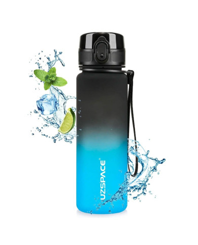 Butelka na wodę Colorfull Gradient 500 ml czarno-niebieska