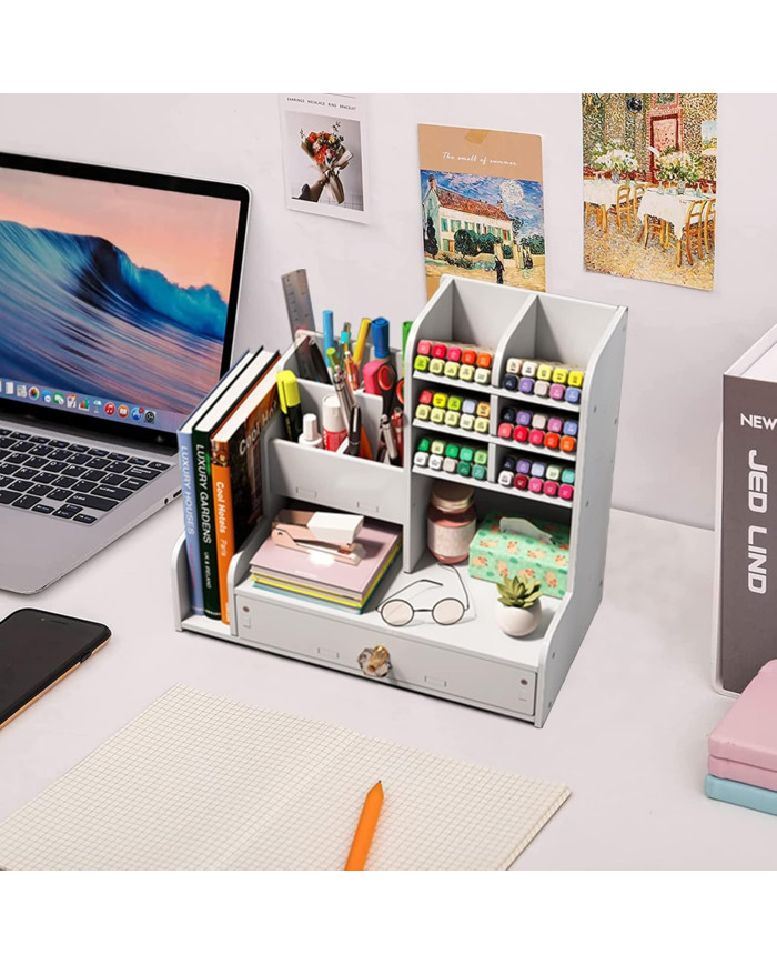 Organizer na biurko przybornik na kredki, długopisy, ołówki