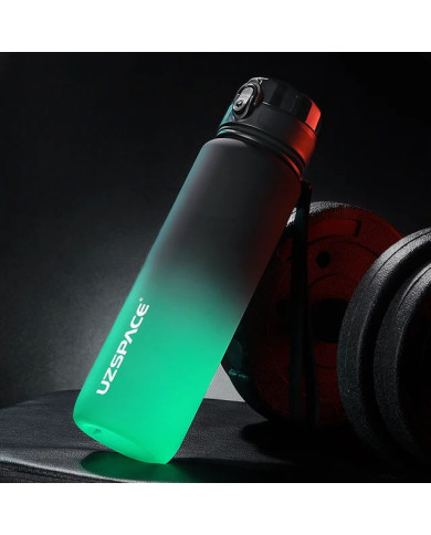 Butelka na wodę Colorfull Gradient 500 ml czarno-zielona