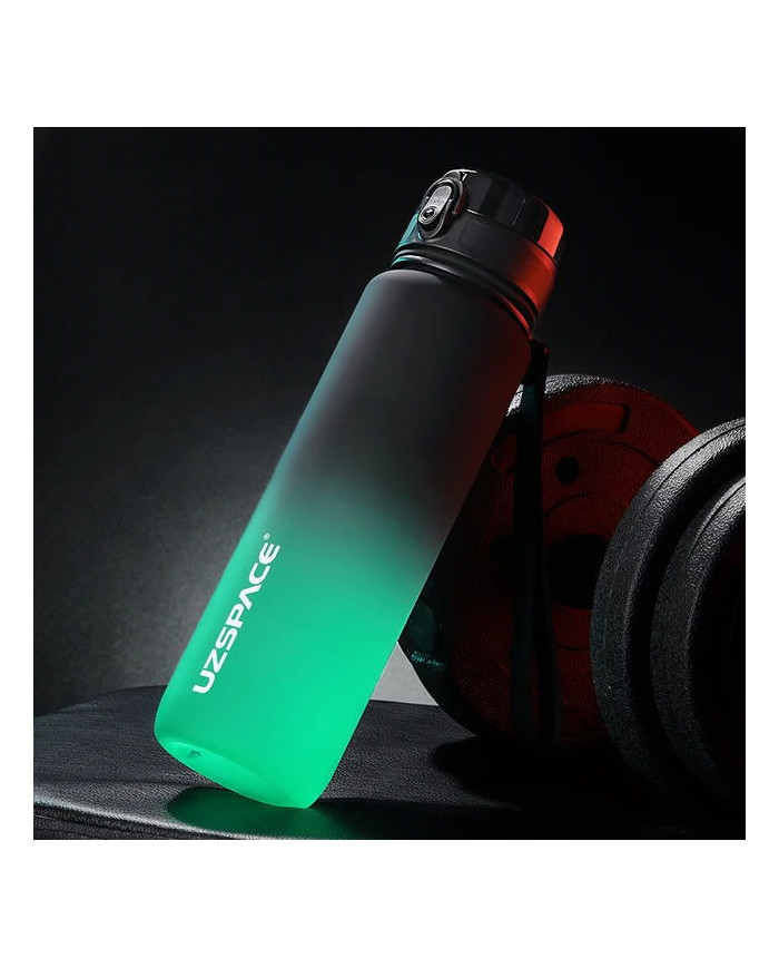 Butelka na wodę Colorfull Gradient 500 ml czarno-zielona