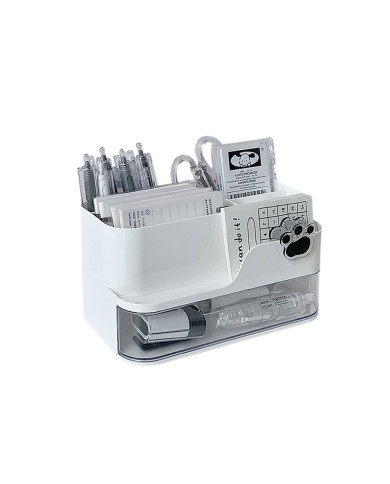 Organizer na biurko przybornik z uchwytem na telefon i szufladką