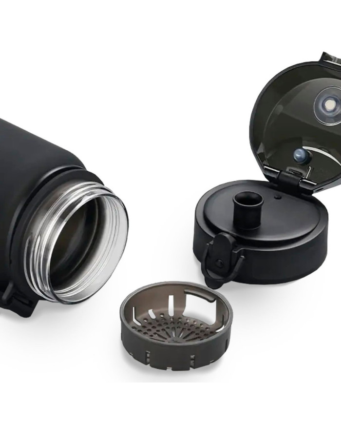 Butelka na wodę Colorfull Gradient 500 ml czarno-zielona