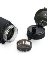 Butelka na wodę Colorfull Gradient 500 ml czarno-zielona