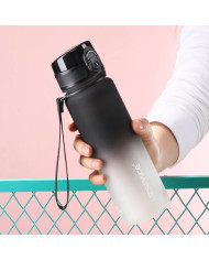 Butelka na wodę Colorfull Gradient 500 ml czarno-biała