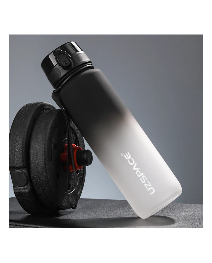 Butelka na wodę Colorfull Gradient 500 ml czarno-biała