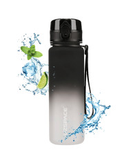Butelka na wodę Colorfull Gradient 500 ml czarno-biała