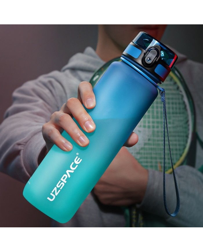 Butelka na wodę Colorfull Gradient 1000 ml niebiesko-turkusowa