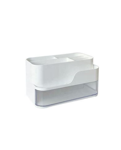 Organizer na biurko przybornik z uchwytem na telefon i szufladką