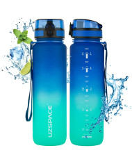 Butelka na wodę Colorfull Gradient 1000 ml niebiesko-turkusowa