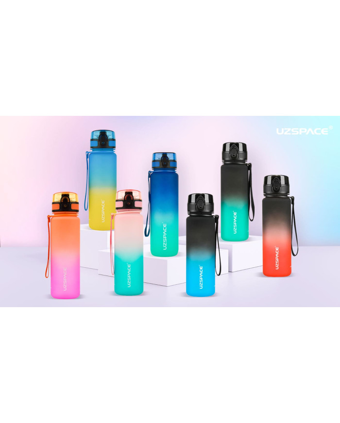 Butelka na wodę Colorfull Gradient 1000 ml niebiesko-żółta