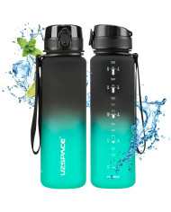 Butelka na wodę Colorfull Gradient 1000 ml czarno-zielona