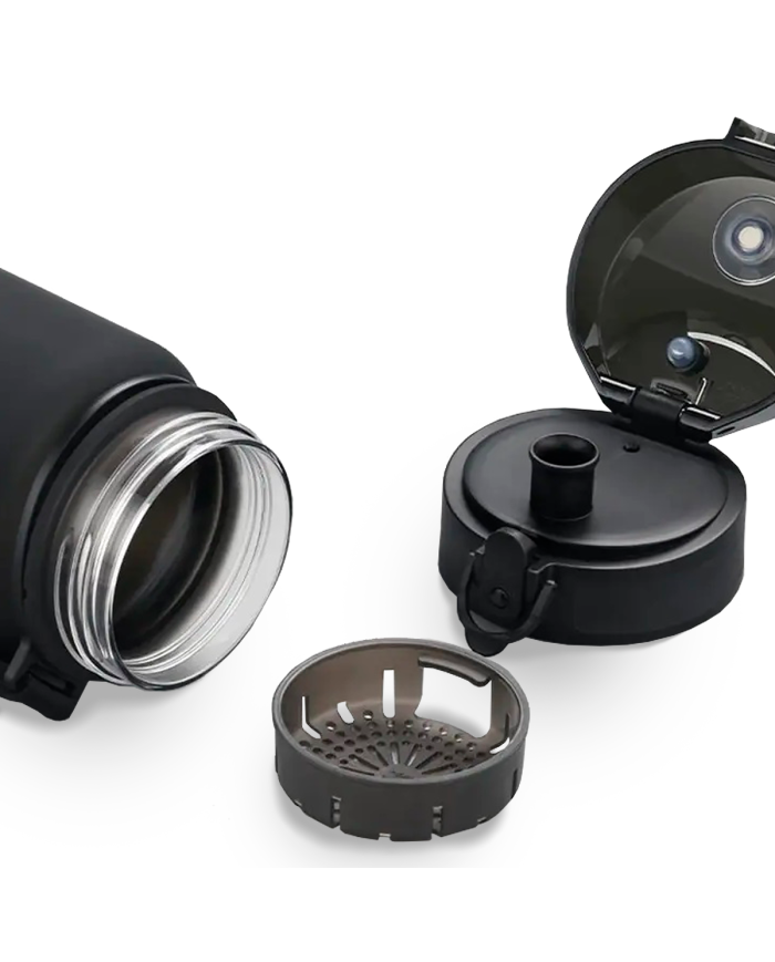 Butelka na wodę Colorfull Gradient 1000 ml czarno-zielona