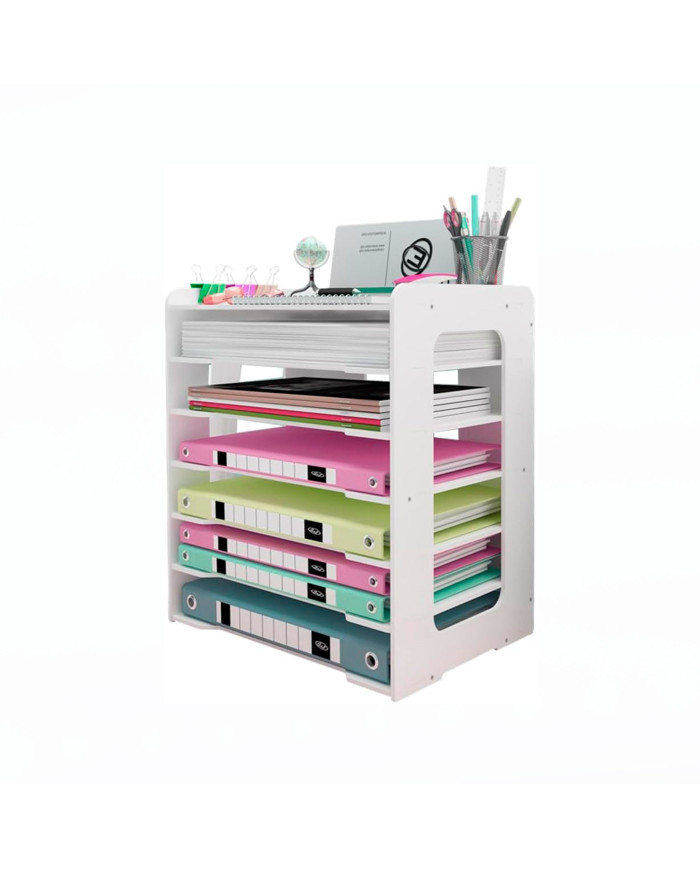 Przybornik organizer na biurko na dokumenty A4 (7 przegródek)
