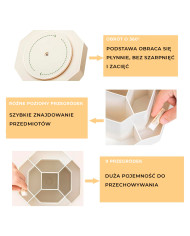 Przybornik na biurko obrotowy organizer na długopisy