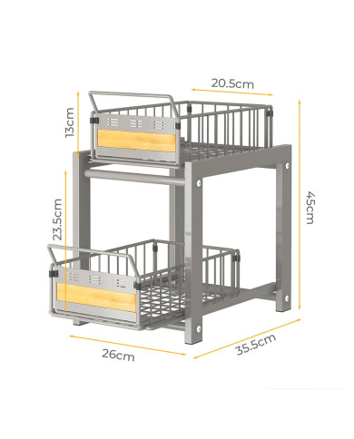 Półka wysuwana organizer do szafki kuchennej