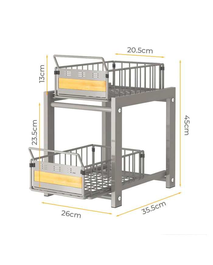 Półka wysuwana organizer do szafki kuchennej