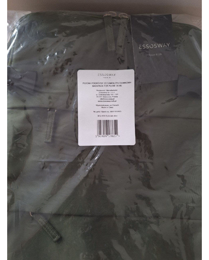 Plecak podróżny do samolotu Essosway oliwkowy