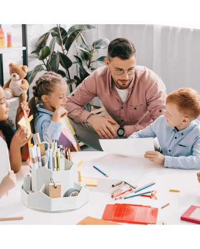 Przybornik na biurko obrotowy organizer na długopisy