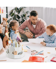 Przybornik na biurko obrotowy organizer na długopisy