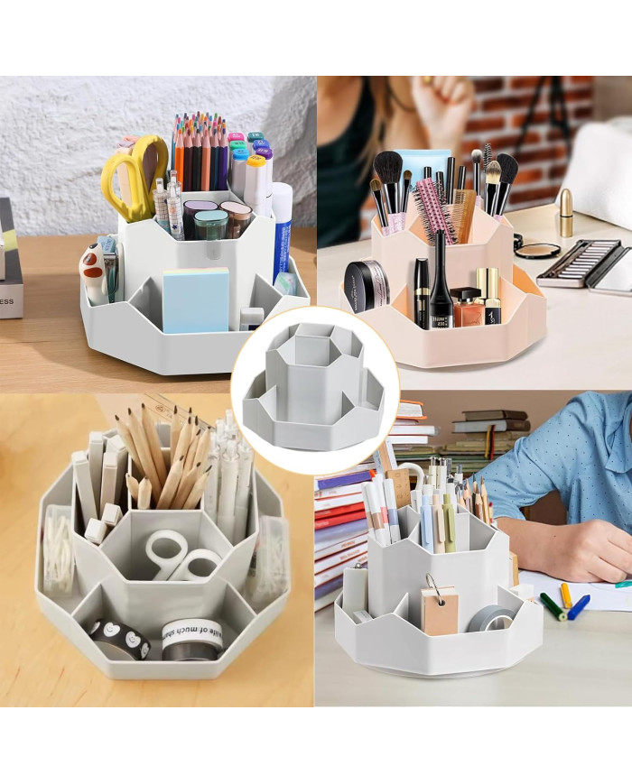 Przybornik na biurko obrotowy organizer na długopisy