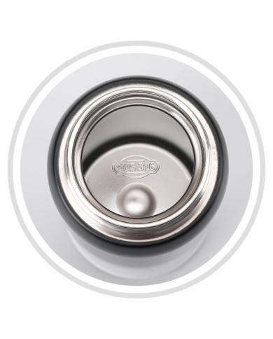 Butelka termiczna termos Uzspace 500 ml czarna-biała