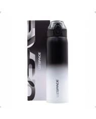 Butelka termiczna termos Uzspace 500 ml czarna-biała