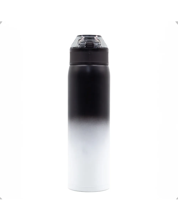 Butelka termiczna termos Uzspace 500 ml czarna-biała