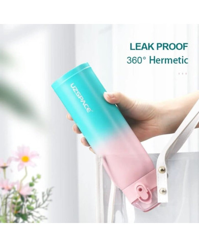 Butelka termiczna termos Uzspace 500 ml różowo-turkusowa