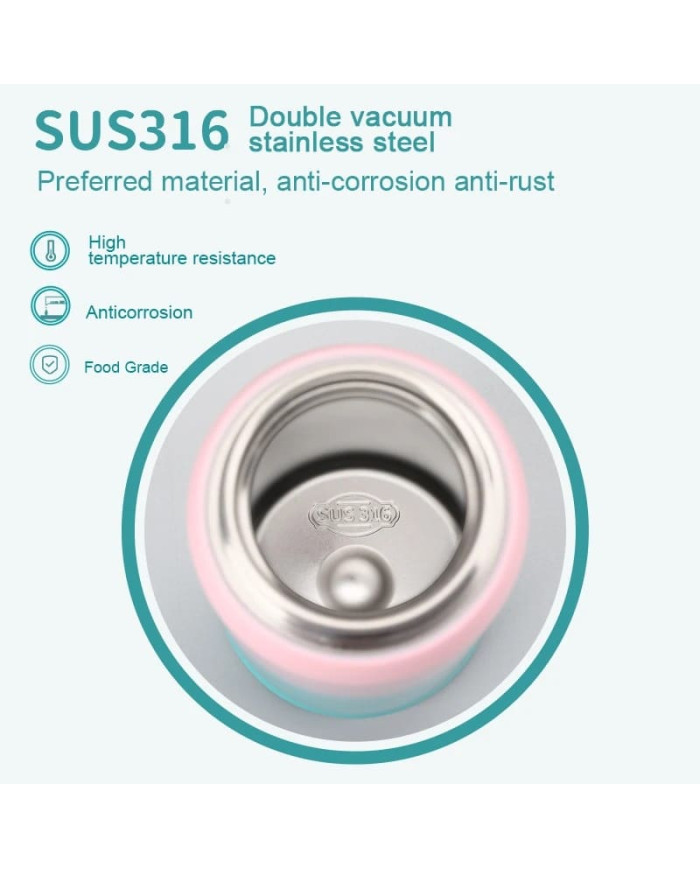 Butelka termiczna termos Uzspace 500 ml czerwono-granatowa